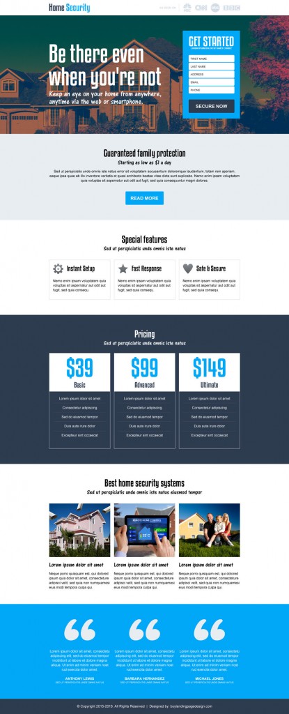 15 Best Conversion Oriented Responsive Landing Page Design