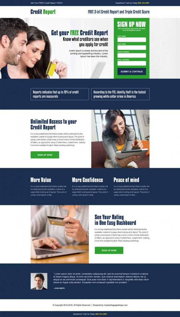 15 Best Conversion Oriented Responsive Landing Page Design