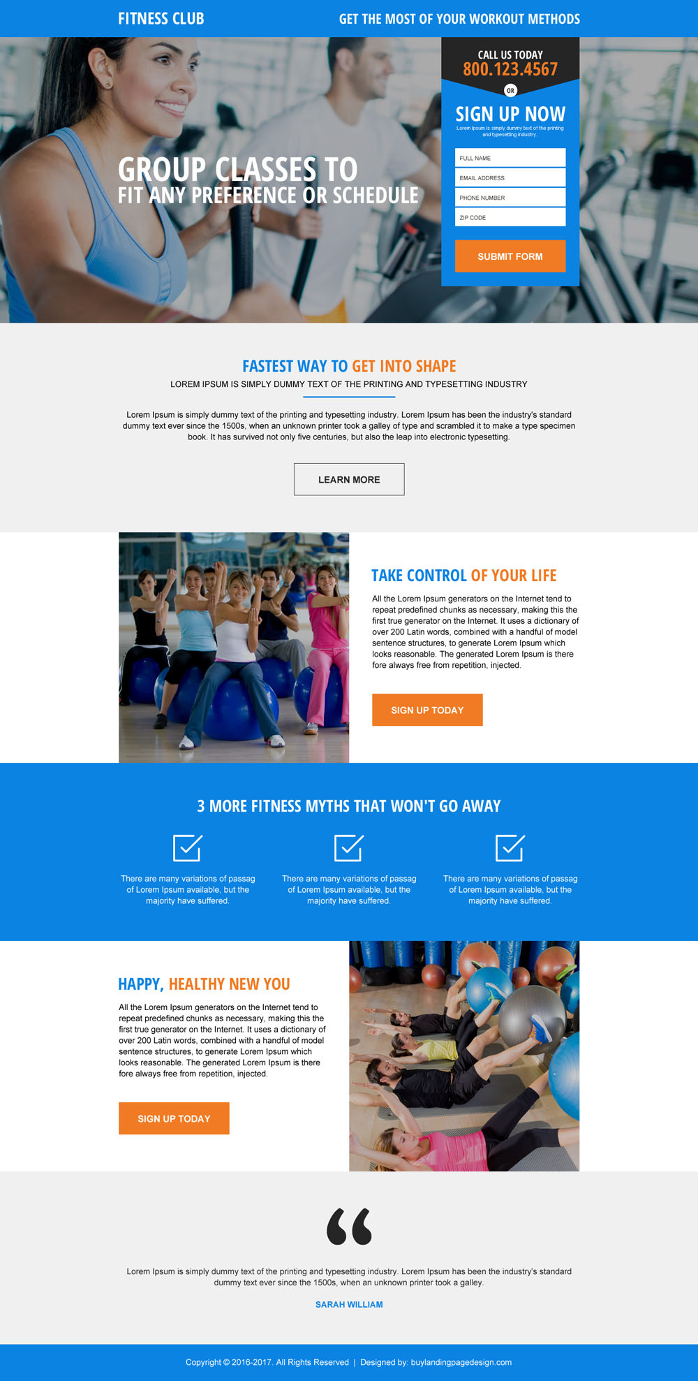 Health And Fitness Landing Pages To Promote Your Fitness Club and Gym