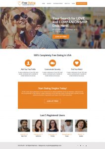 Download responsive dating lead capture website designs