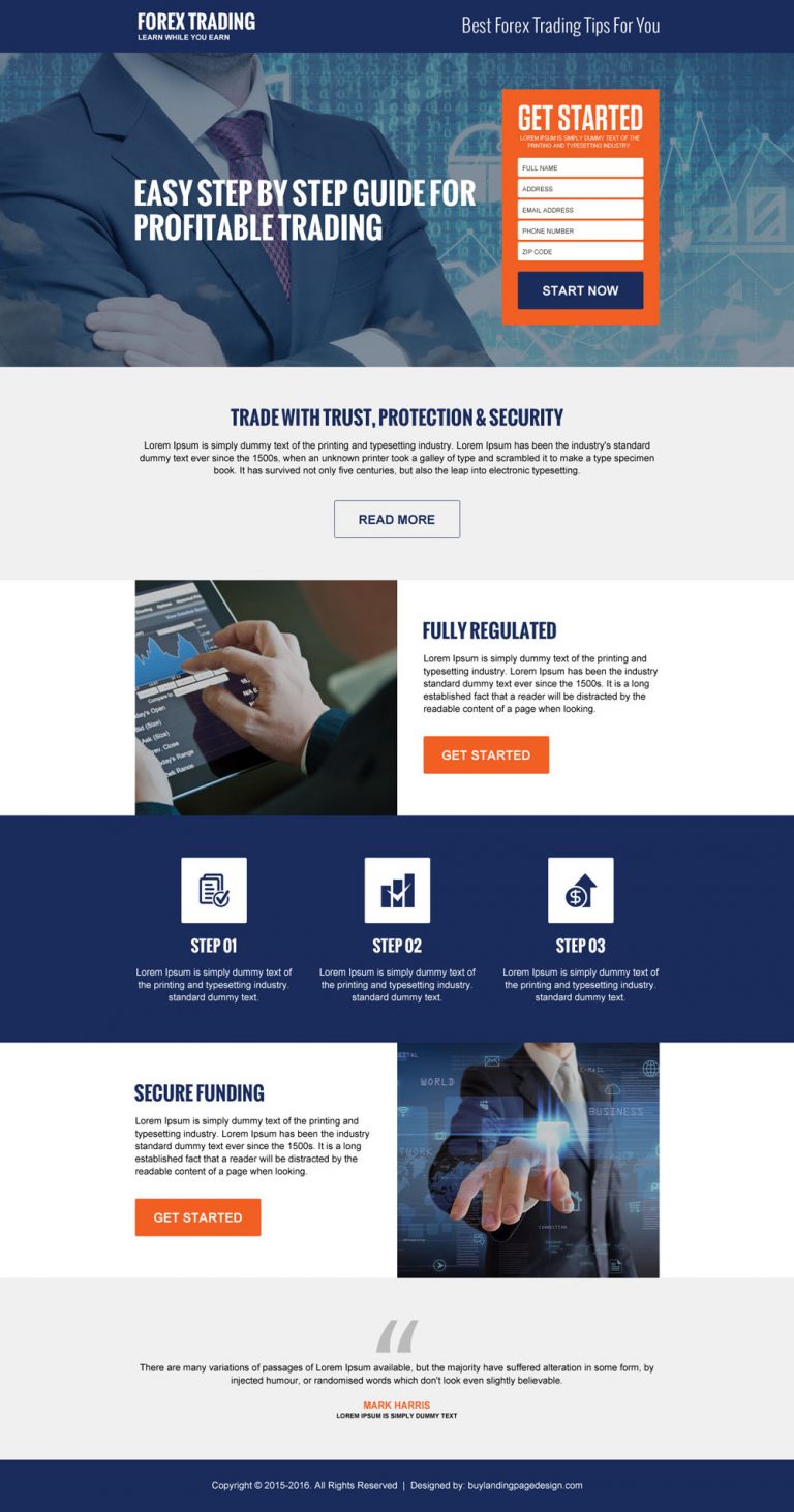 Responsive Forex Landing Pages For Your Forex Business