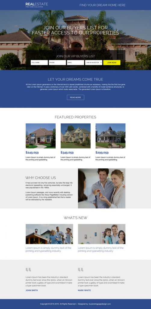 Boost Your Real Estate Business With Our Optimized Landing Pages