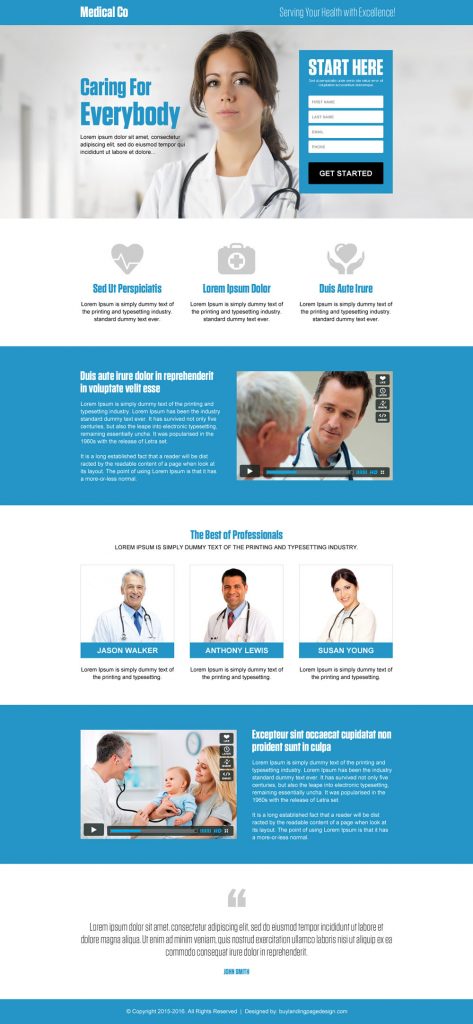 Effective Medical Landing Pages To Boost Your Medical Services