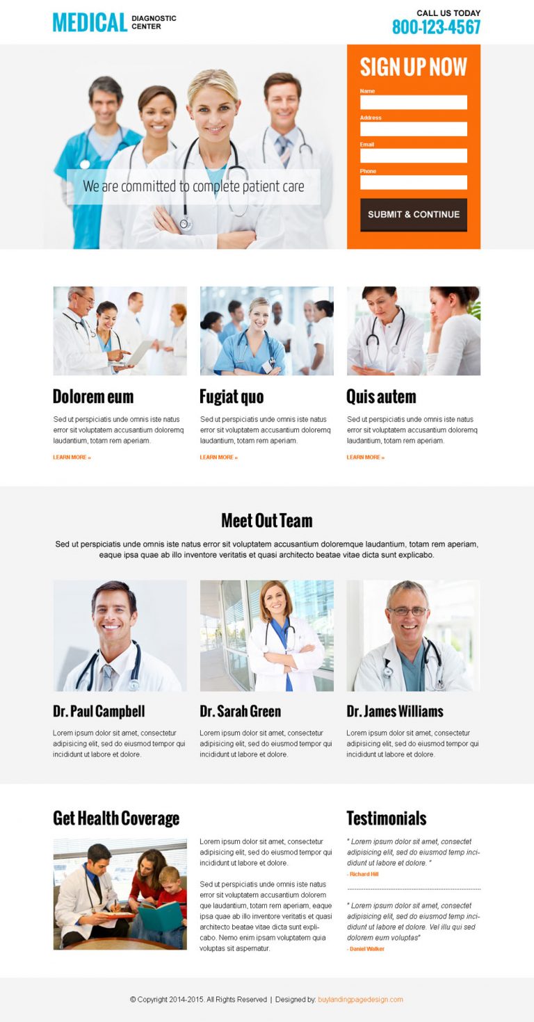 Effective Medical Landing Pages To Boost Your Medical Services