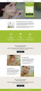 Skin care responsive website design templates to create your website