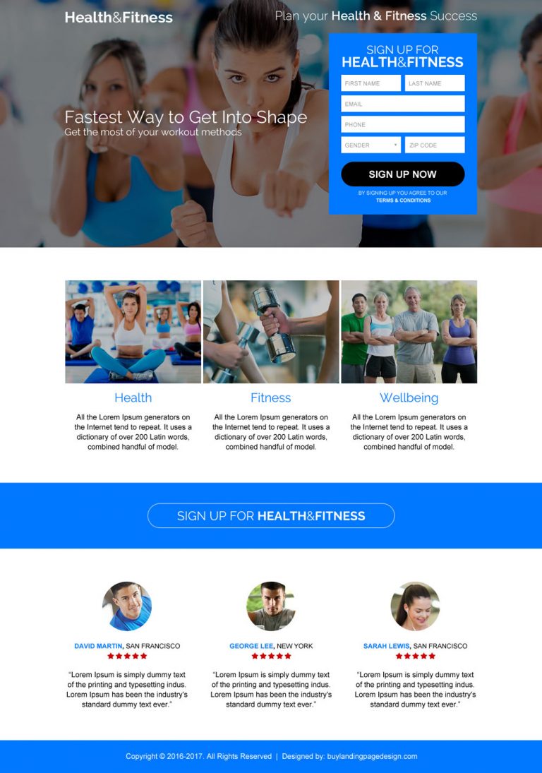 Landing page designs for business marketing conversion