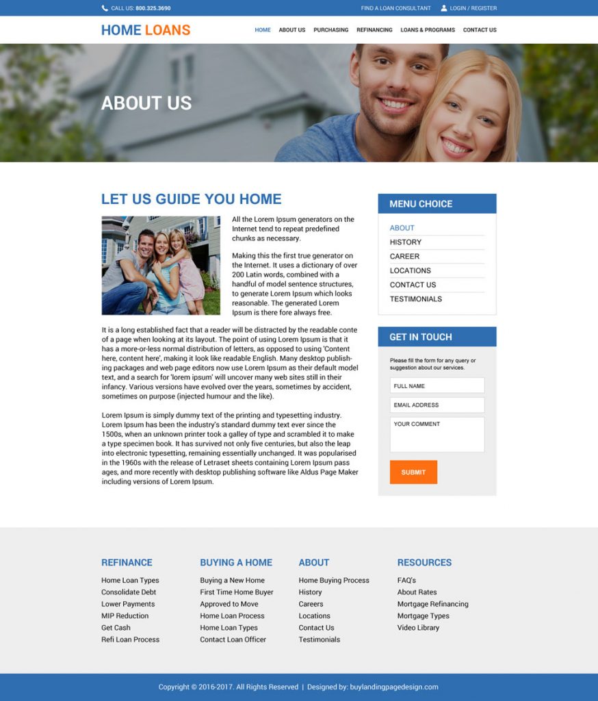 Looking For A Nominal Home Loan Responsive Website Design?