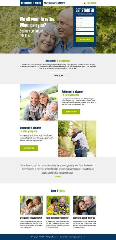 Want To Split Test Your Existing Retirement Planning Landing Page?