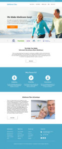 Medicare supplement plan responsive website design