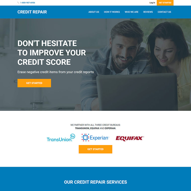 Credit Repair Specialist Responsive Website Design