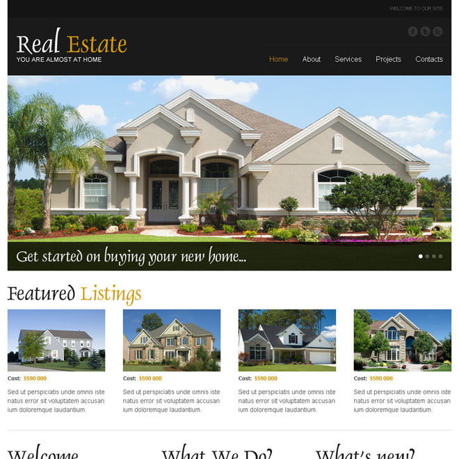 real estate converting html website template to boost your conversion rates