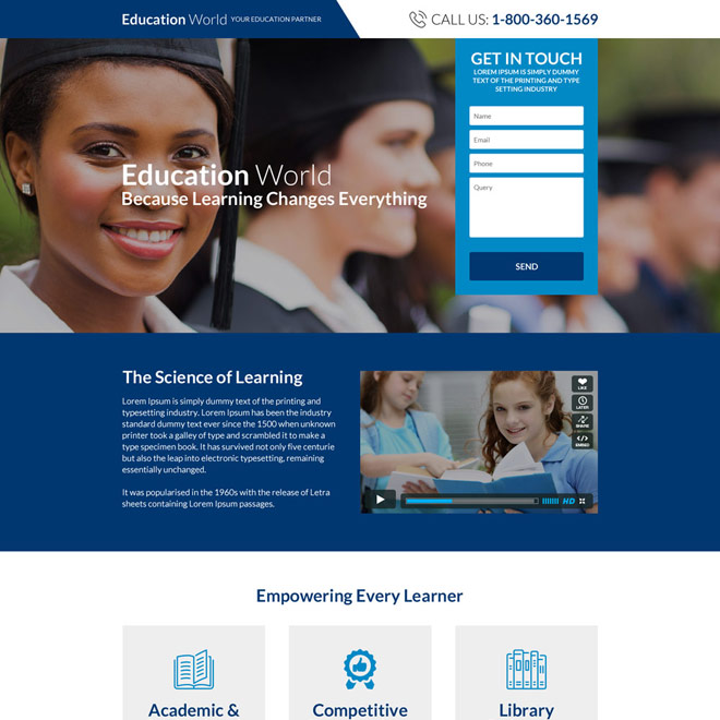 landing page design templates for lead gen business marketing conversion