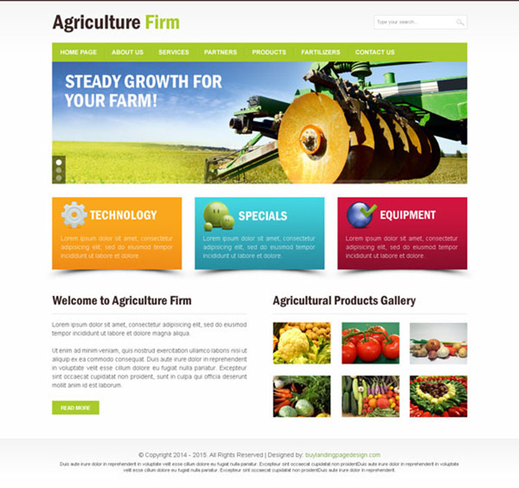 agriculture-website-template-psd-001 | preview.