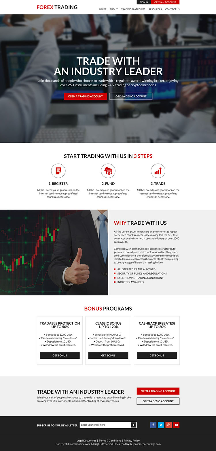 Forex Trading Platforms Website Design 04 Forex Trading Html - 