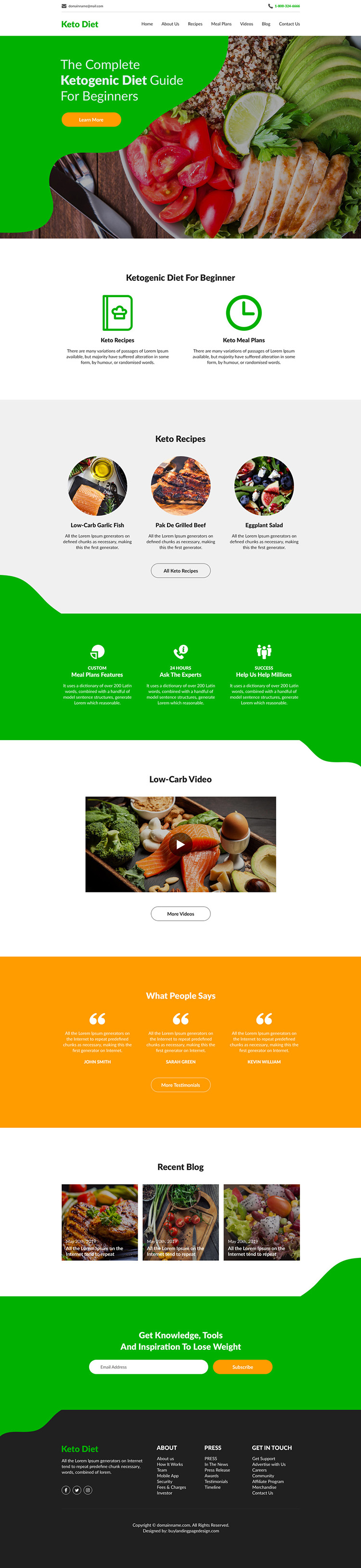 keto diet best weight loss responsive website design