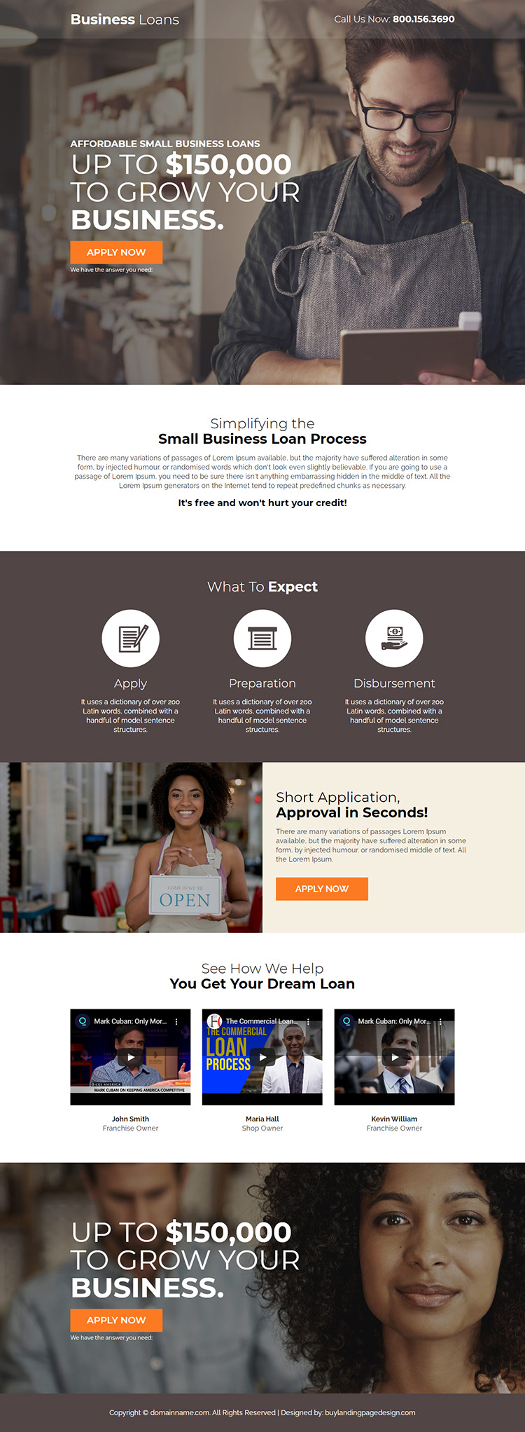business loan landing pages to boost your loan business